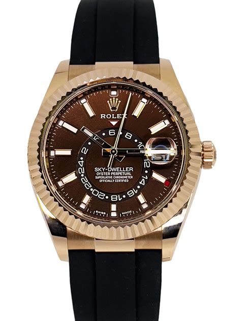 rolex sky dweller chocolate price